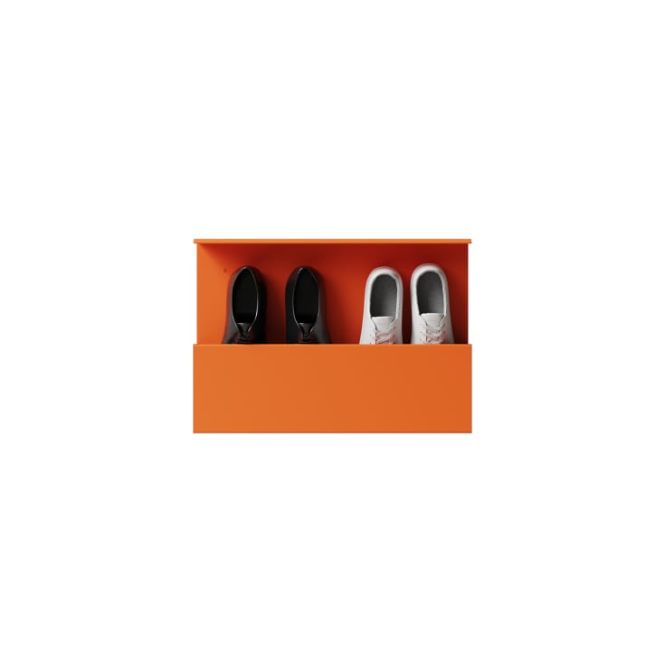 Nichba Shoe Box skohylla, 50 cm, orange