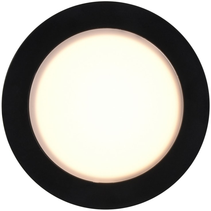 Nordlux Olea indbygningsspot, sort, 3-pak