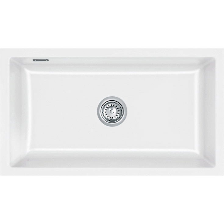 Lavabo Mera 80U køkkenvask, 77,6x44,1 cm, hvid