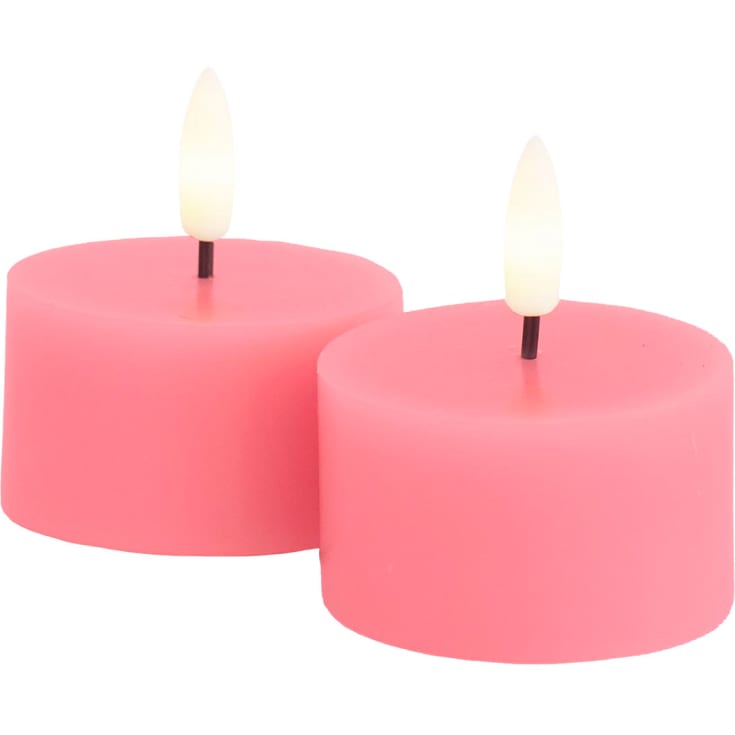 Sirius Sille LED värmeljus, batteri, rosa