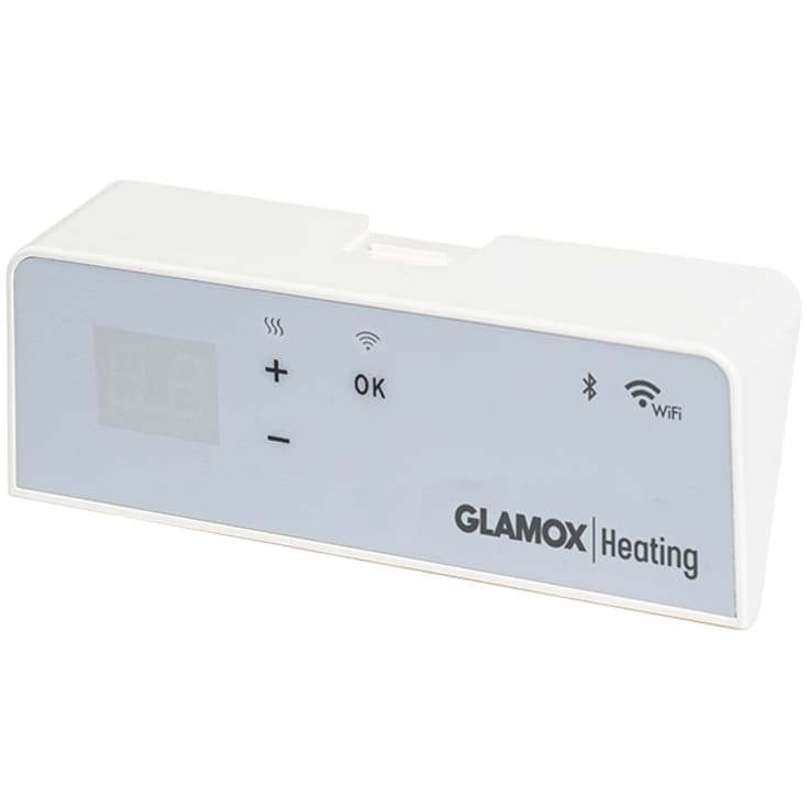 Glamox WT/B trådløs termostat for programmering via App.