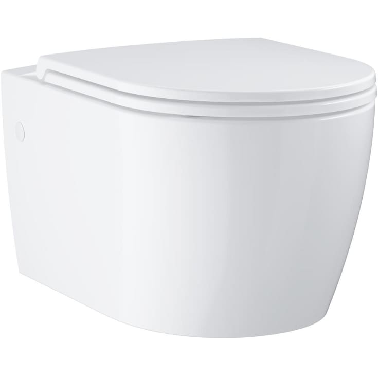 Grohe Start Round Ceramic væghængt toilet, uden skyllekant, hvid