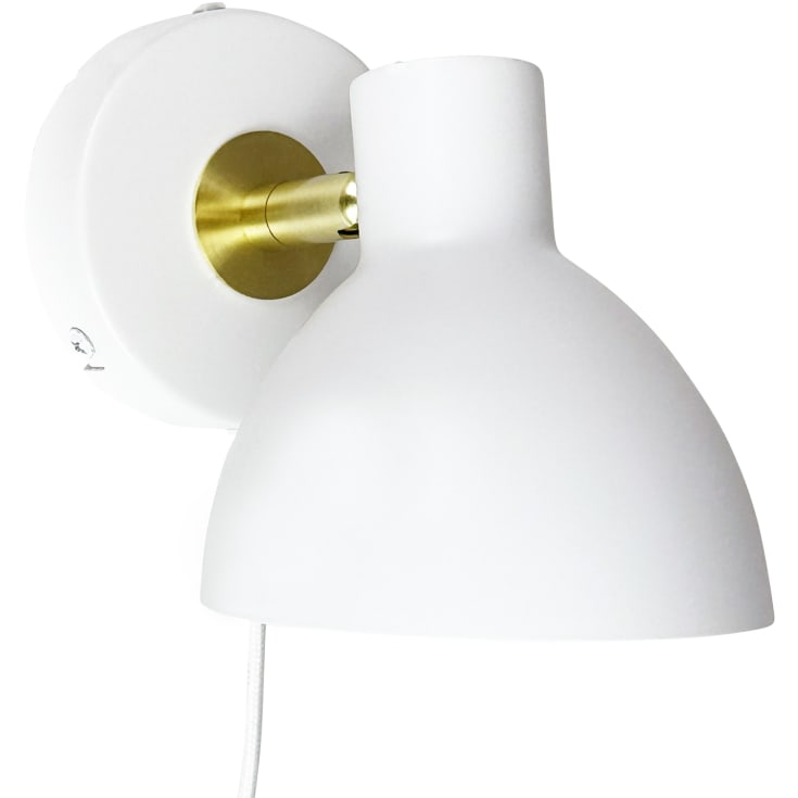 Dyberg Larsen Lilje vegglampe, hvit