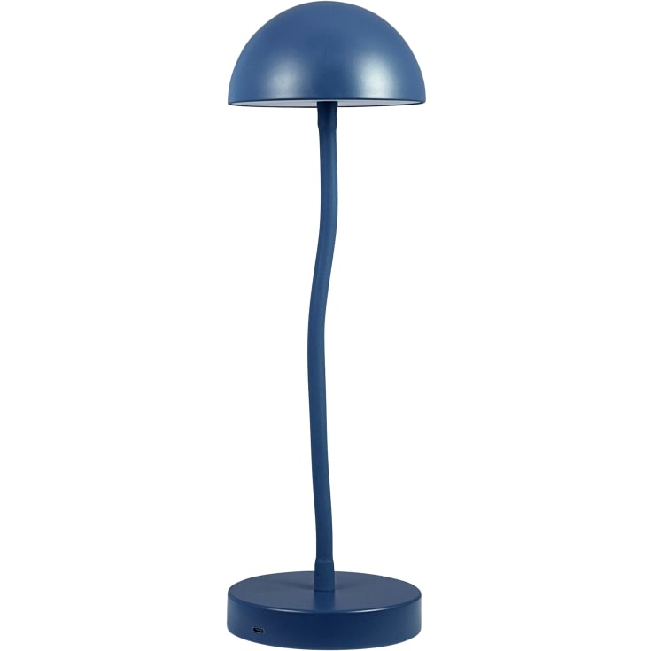 Dyberg Larsen Fonzy genopladelig bordlampe, blå