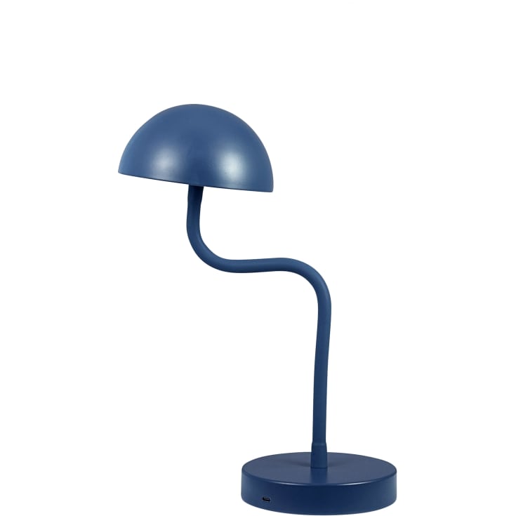 Dyberg Larsen Fonzy genopladelig bordlampe, blå