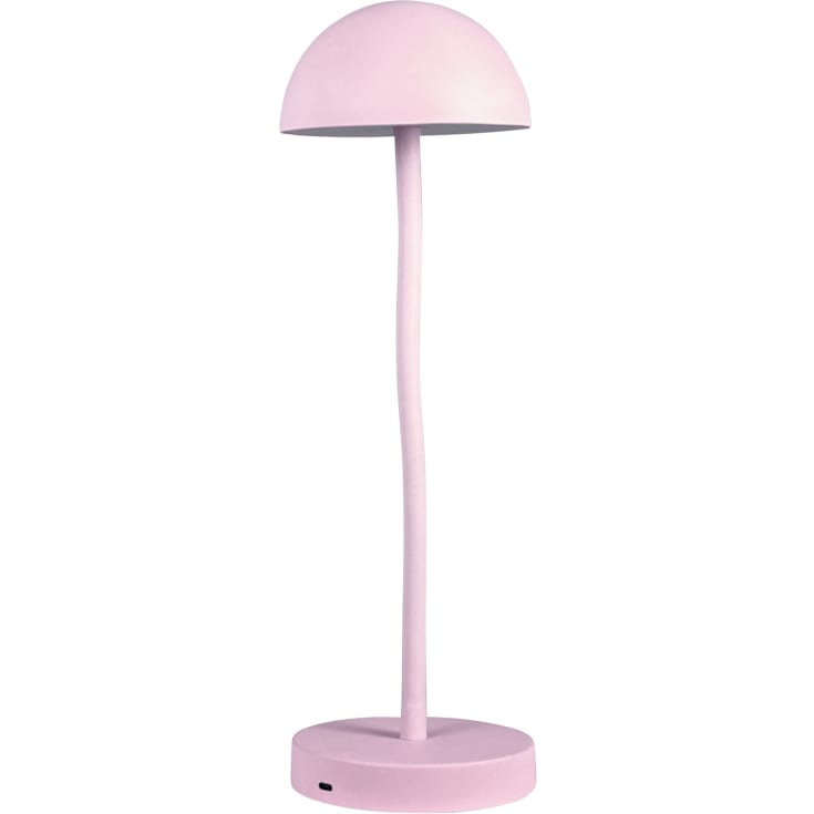 Dyberg Larsen Fonzy genopladelig bordlampe, lyserød