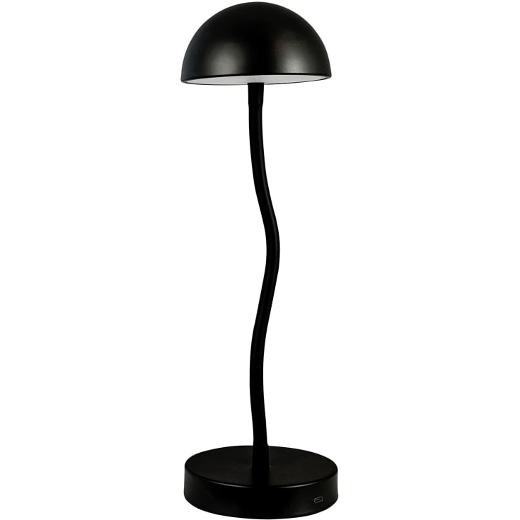 Dyberg Larsen Fonzy genopladelig bordlampe, sort