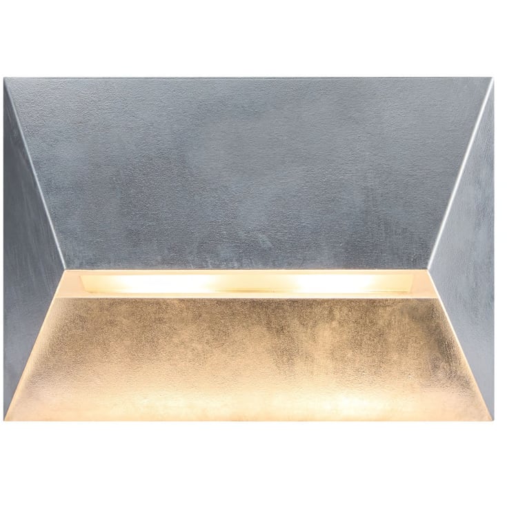 Nordlux Pontio udendørs væglampe, galvaniseret stål, 27 cm