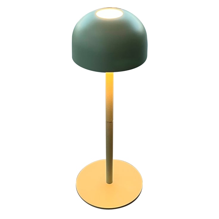 Veli Line Shine genopladelig bordlampe, grøn