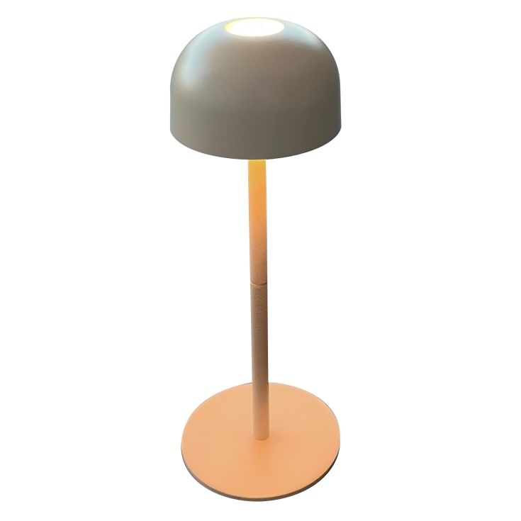 Veli Line Shine genopladelig bordlampe, grå