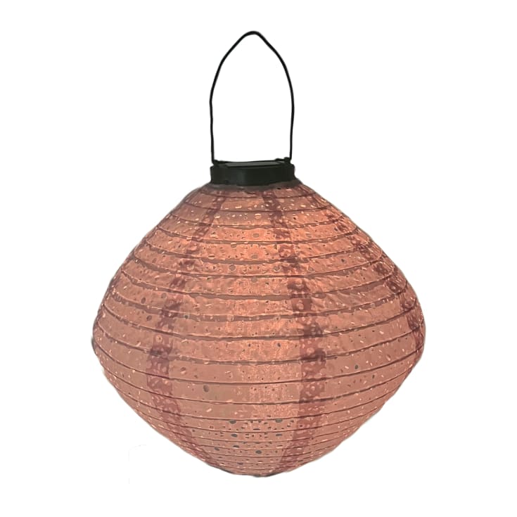Veli Line solcelle papir lanterne, rosa