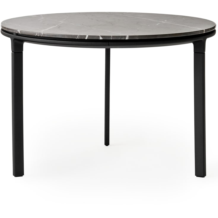 Vipp 423 Coffee table, Ø60 cm, grå marmor