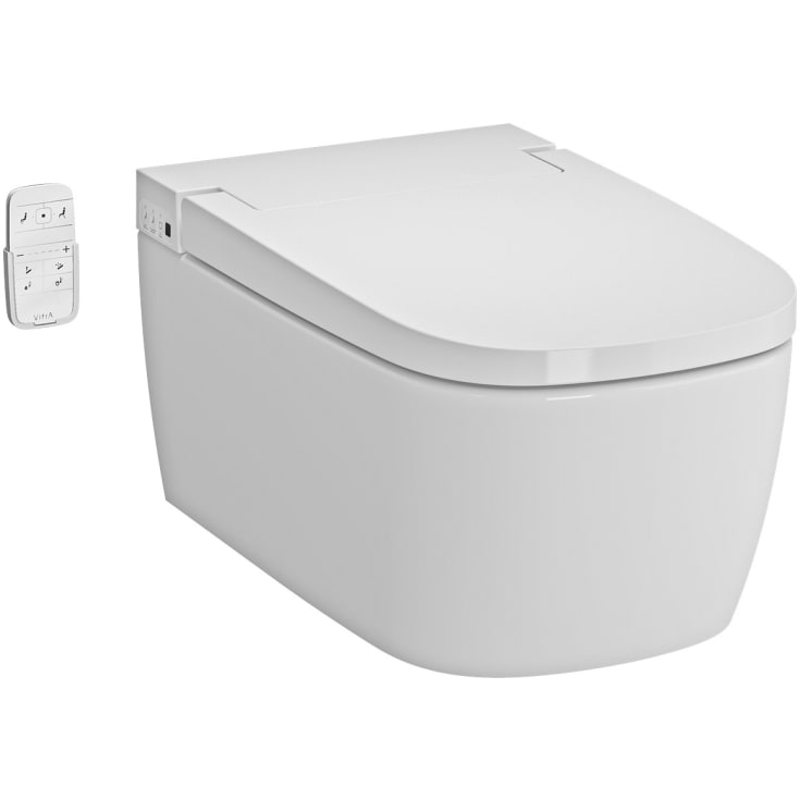Vitra V-Care Basic dusjtoalett, uten spylekant, antibakteriell, hvit