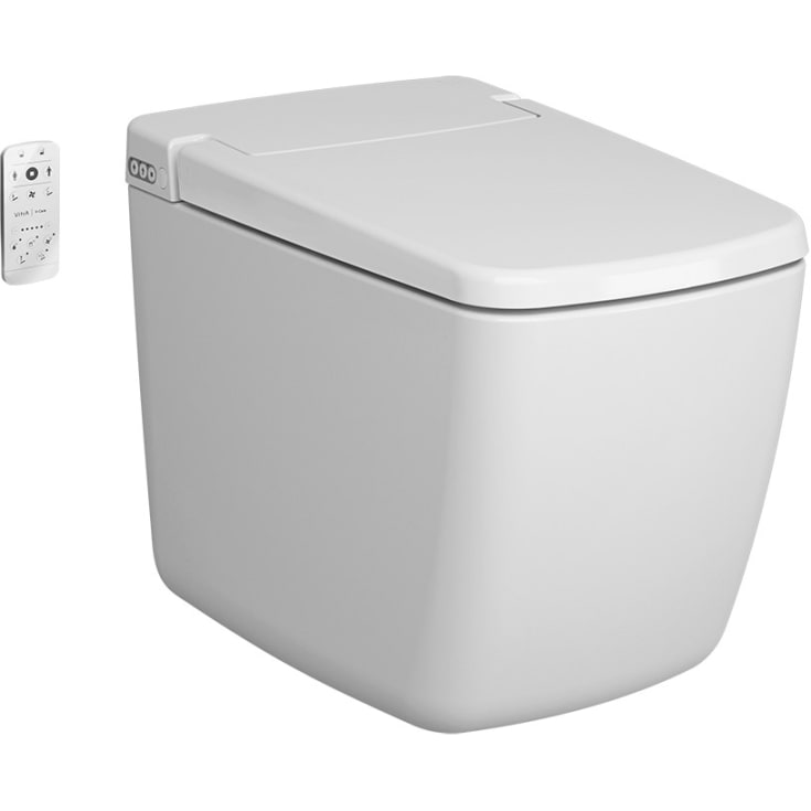 Vitra V-Care Prime dusjtoalett, uten spylekant, antibakteriell, hvit
