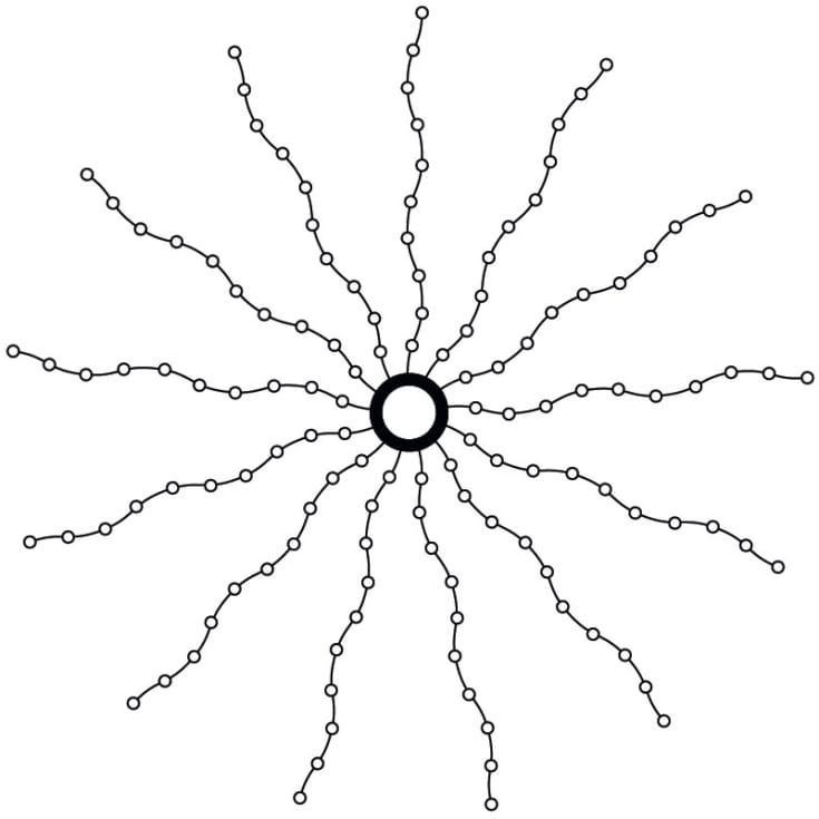 Sirius Knirke juletrelenke, 312 varm hvite lys, 240 cm