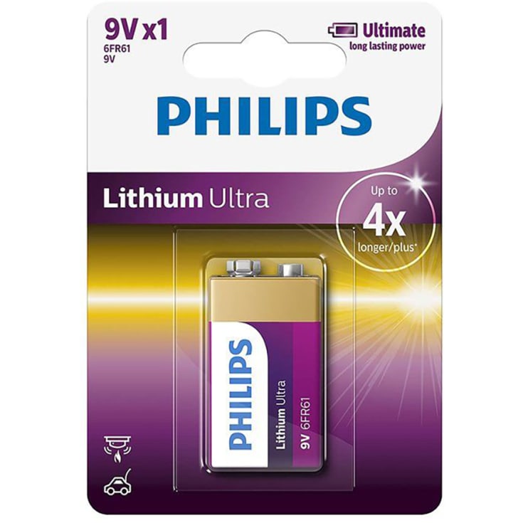 Philips Ultra Lithium 9V batteri