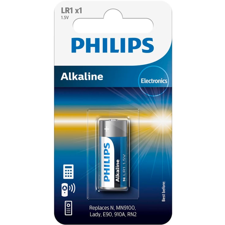 Philips Tech Alkaline LR1 batteri