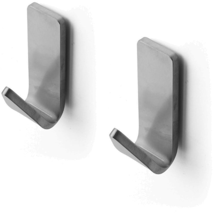 Bastant Design handdukskrok, 2 st, borstat stål
