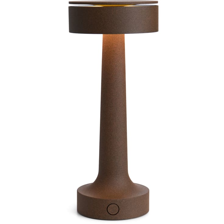 Antidark Buddy genopladelig bordlampe, brun