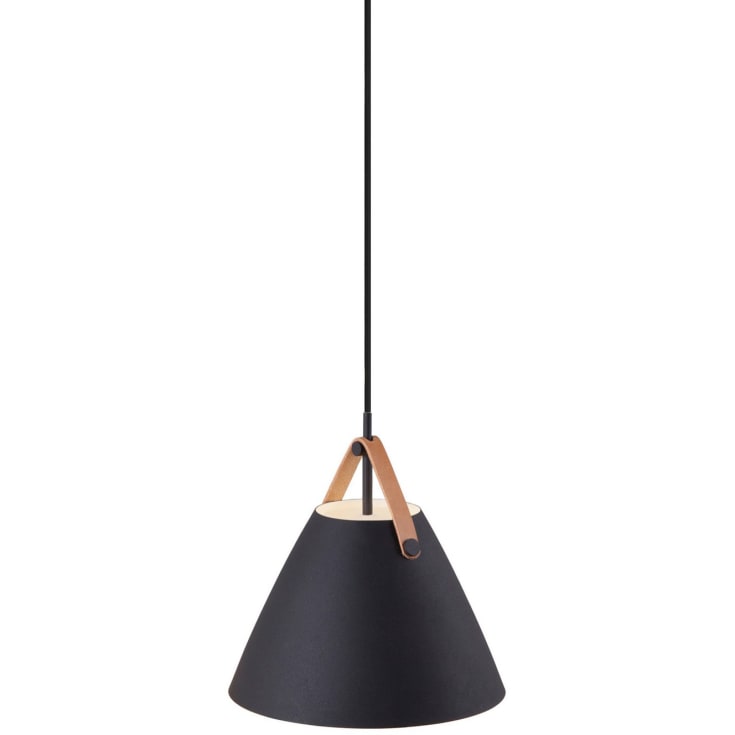 Dftp Strap pendellampe, svart, Ø27 cm