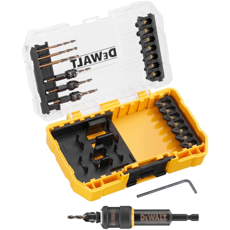 DEWALT flipdrive forbore-/ bitssæt, 18 dele i tough case