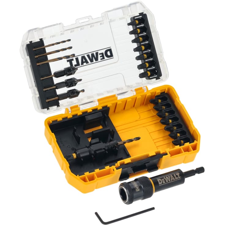 DEWALT flipdrive forbore-/ bitssæt, 18 dele i tough case