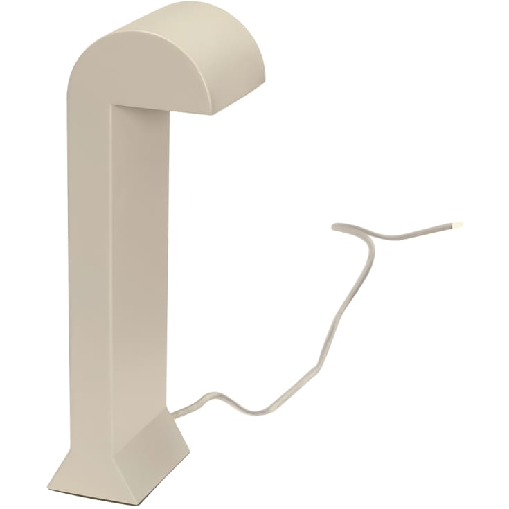 Hübsch Soothe LED bordlampe i metal, 34cm høj, lys grå