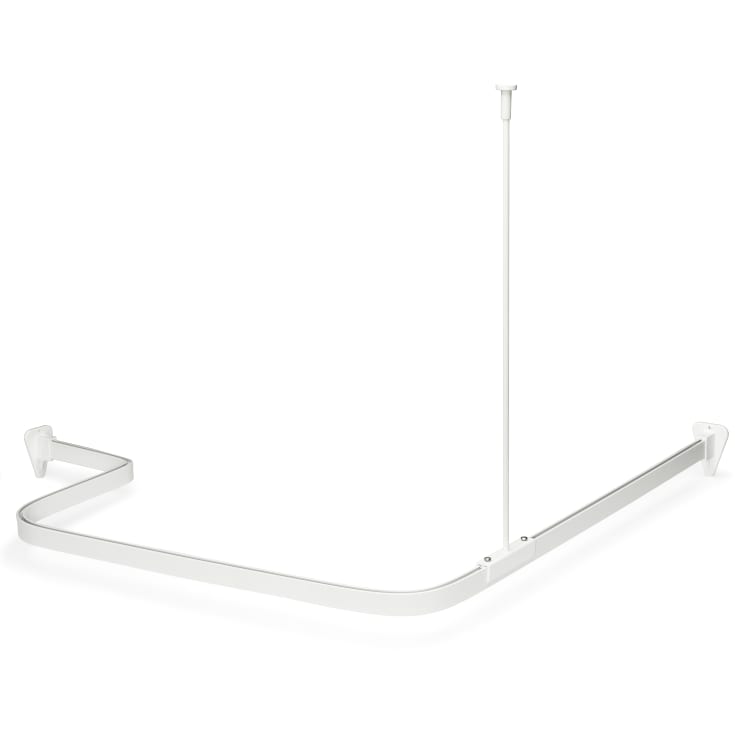 Habo Flexi dusjforhengstang, 300 cm, hvit