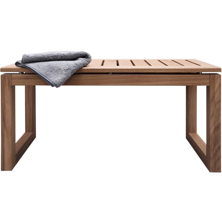 Korsbakken benk, 90 cm, eik