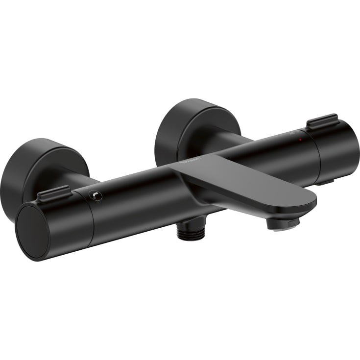 Duravit Wave badekarbatteri, matt sort