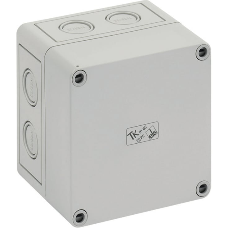 Boks TK PS 1111-9-M, 110 x 110 x 90 mm, grå