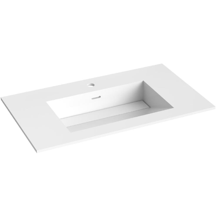 Korsbakken Corian servant, 80x46,5 cm, hvit
