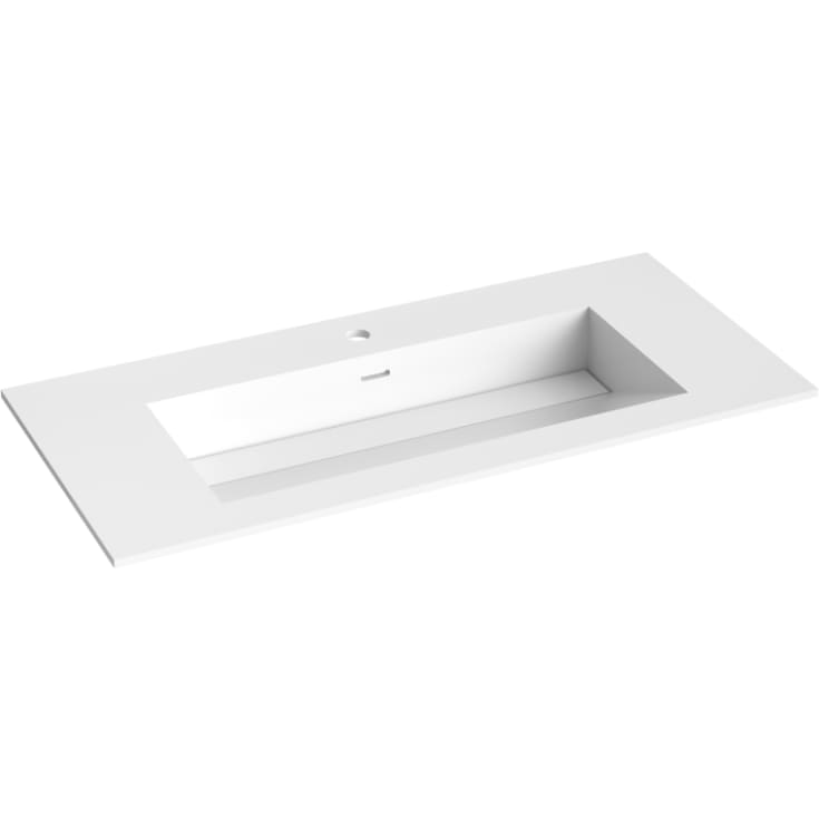 Korsbakken Corian servant, 100x46,5 cm, hvit