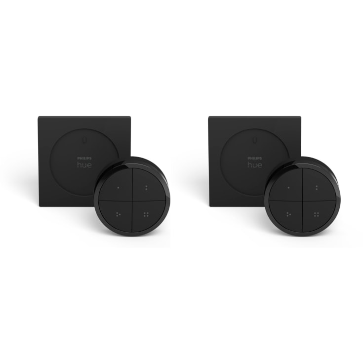 Philips Hue Tap Dial veggbryter, sort, 2-pak