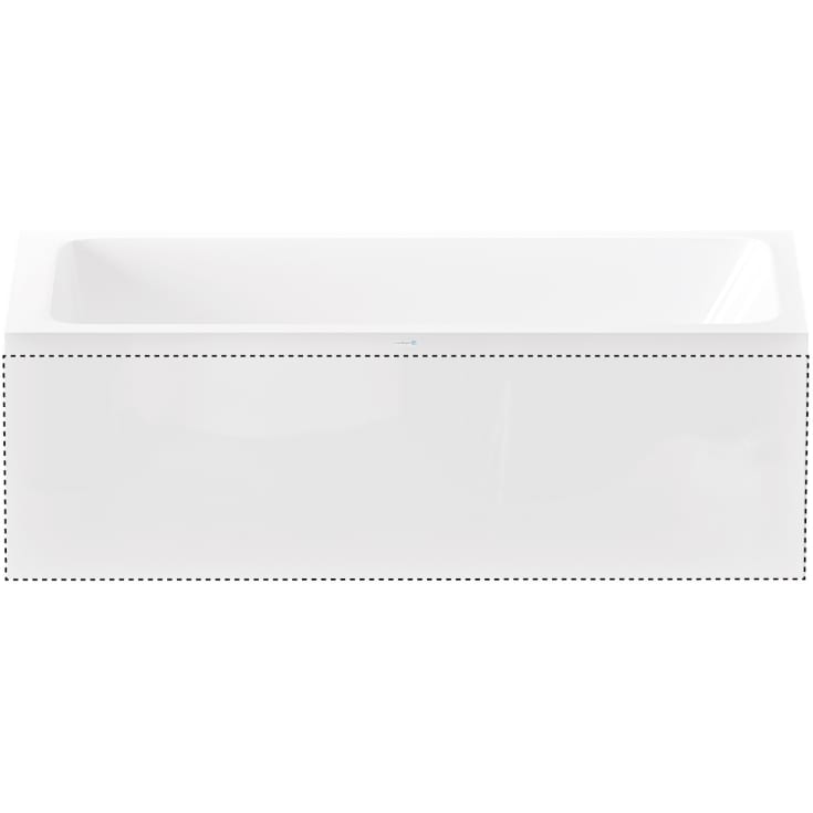 Nordhem Saltholmen frontpanel, 157,5 cm. Hvit