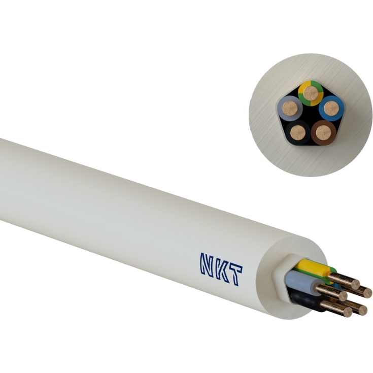 400 meter Kabel NOIKLX 90 Dca 5G2,5 lysegrå, Qaddy Q400
