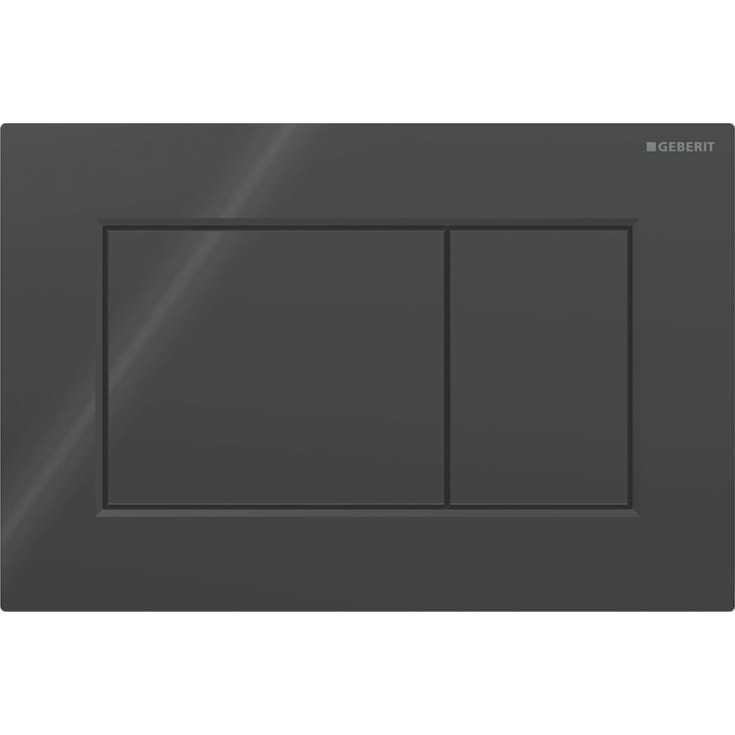 Geberit Sigma01 Square spolplatta, svart