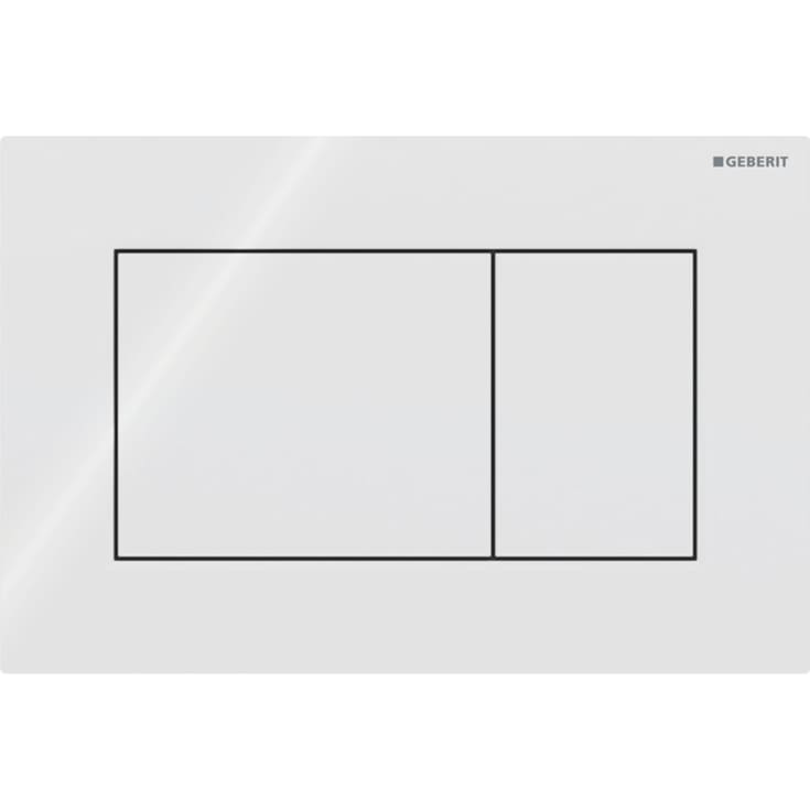 Geberit Sigma01 Square spolplatta, vit