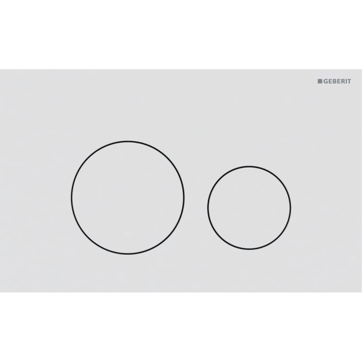 Geberit Sigma 40 Round spolplatta, matt vit