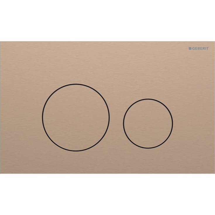 Geberit Sigma40 Round spolplatta, rödguld