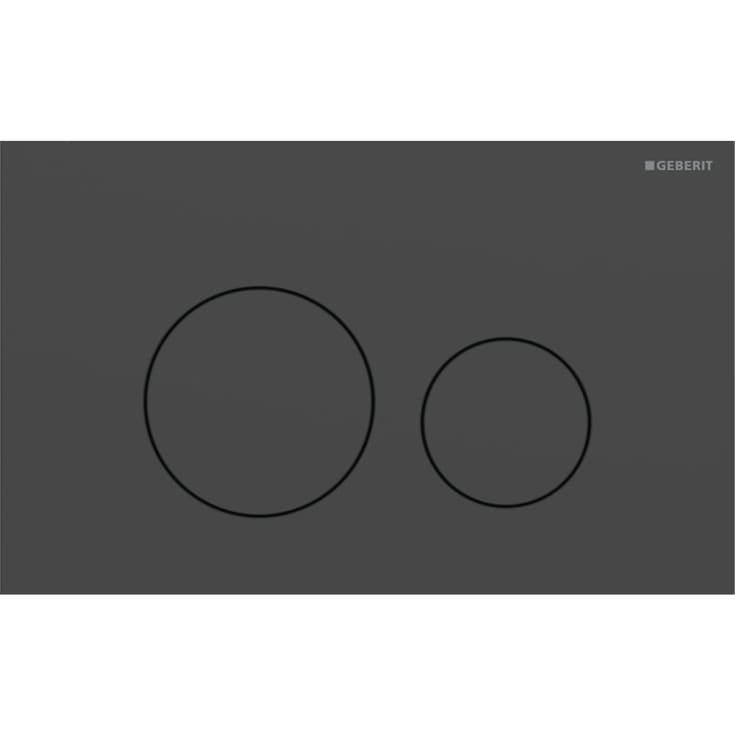 Geberit Sigma 40 Round spolplatta, matt svart
