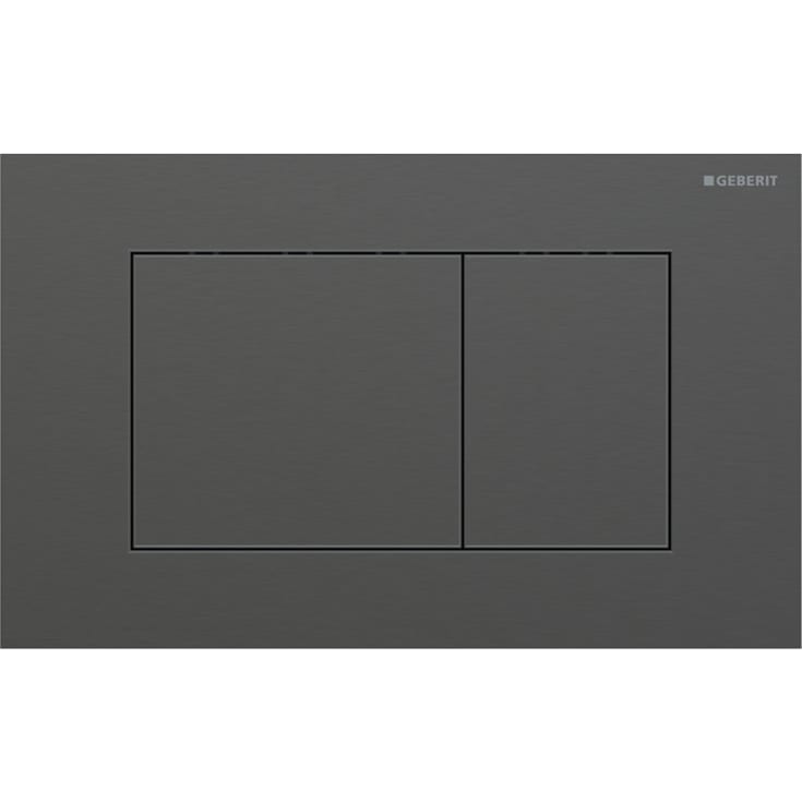 Geberit Sigma 40 Square spolplatta, borstad svart krom
