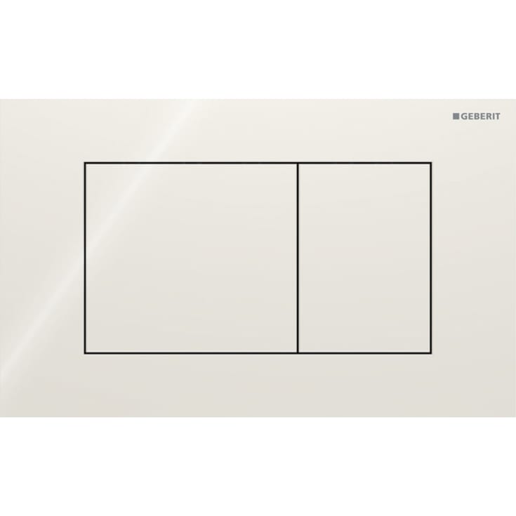 Geberit Sigma 40 Square spolplatta, beige glas