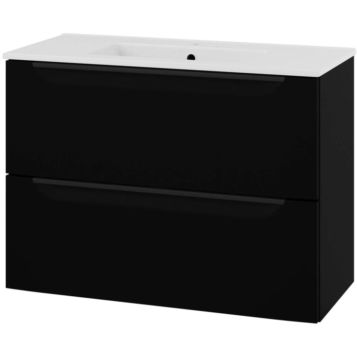 Linn Bad Mari underskap, 80x35 cm, matt sort