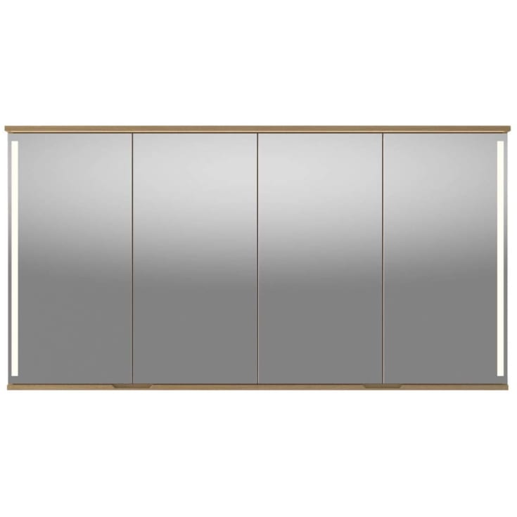 Linn Bad Sogn speilskap, 160x84 cm, eik