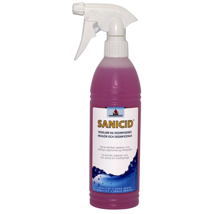 12 stk Norenco desinfiserende rengjøringsmiddel 600 ml