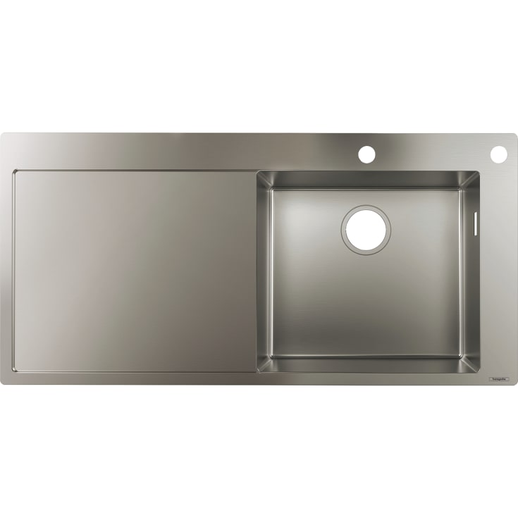 Hansgrohe S71 S717-F450 kjøkkenvask, 104,5x51, rustfritt stål