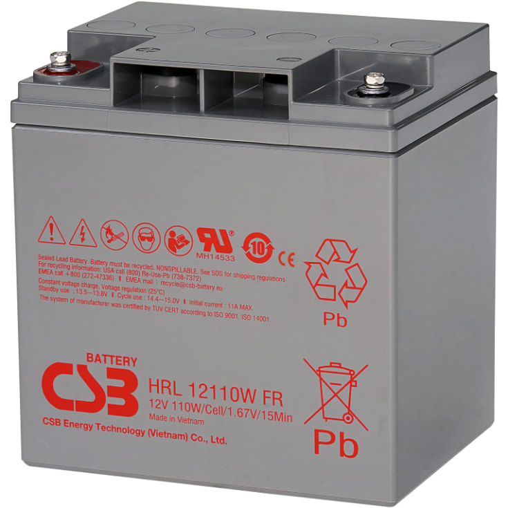Bly akkumulator CSB HRL 12V/25Ah 110W M5 bolt
