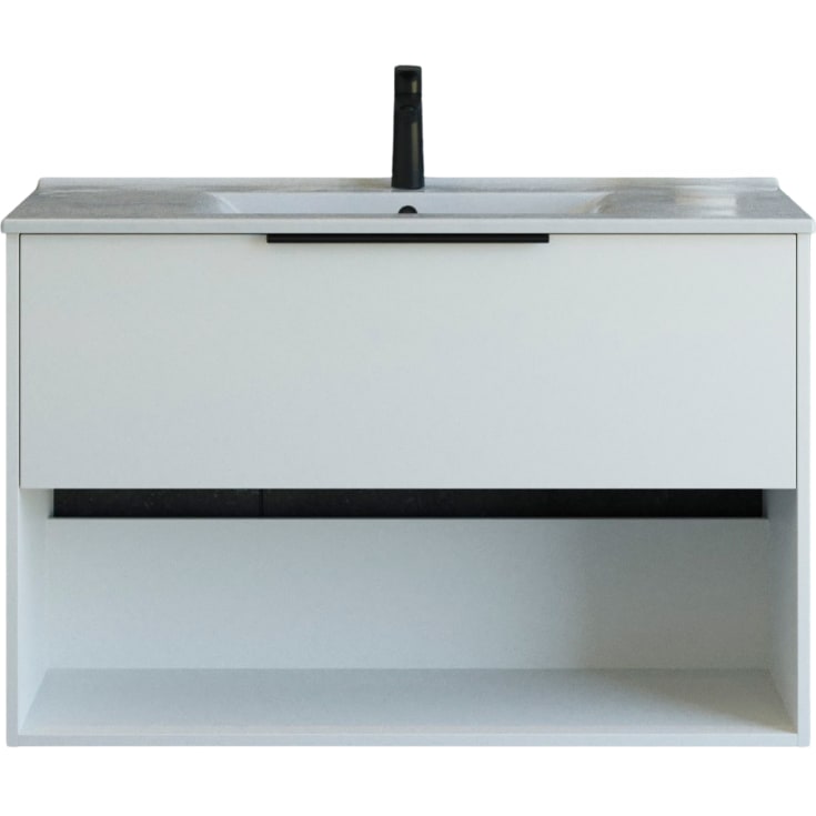 Dansani Mido+ Classic møbelpakke, 101x44 cm, matt hvit
