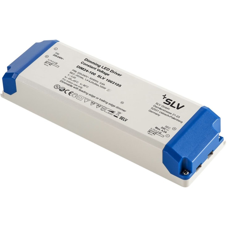 SLV LED driver, dæmpbar, 24V, 100W